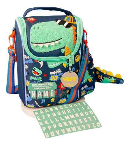 Lonchera Termica Con Bolsillo Para Botella Lonchera Escolar