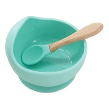 Set Alimentación Babero + Bowl Silicona Cuchara Bebes