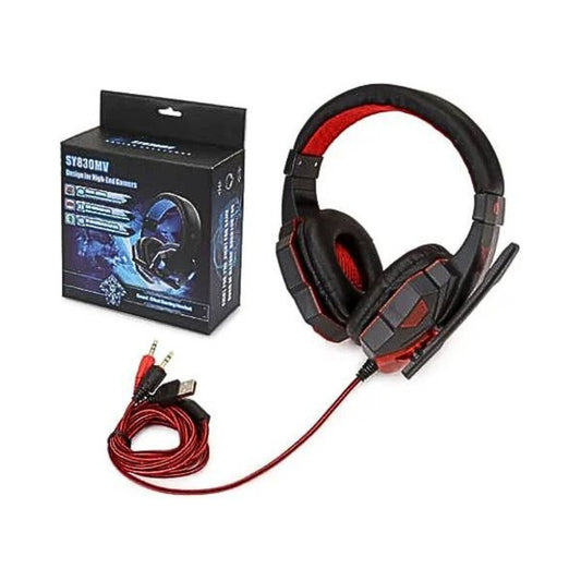 Audífonos Gamer Soyto Sy830 Para Ps4/pc/xbox/smartphone Rgb Rojo