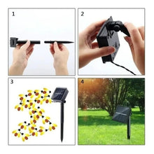 Luces Solar Avejas 5mts