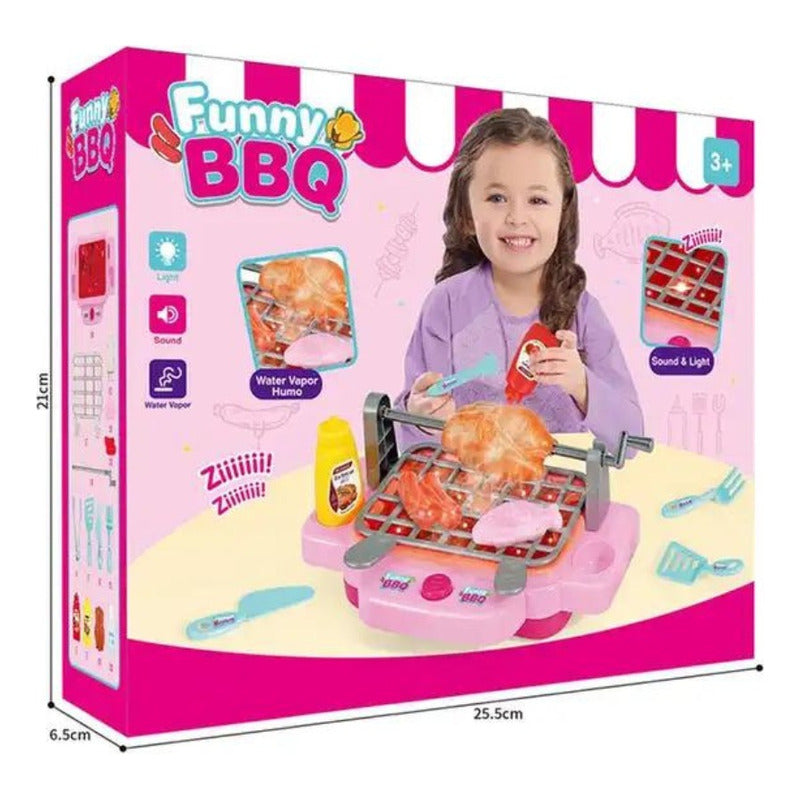 Cocina Juguete Barbacoa Asado Niño Niña Parrilla Sonido Luz