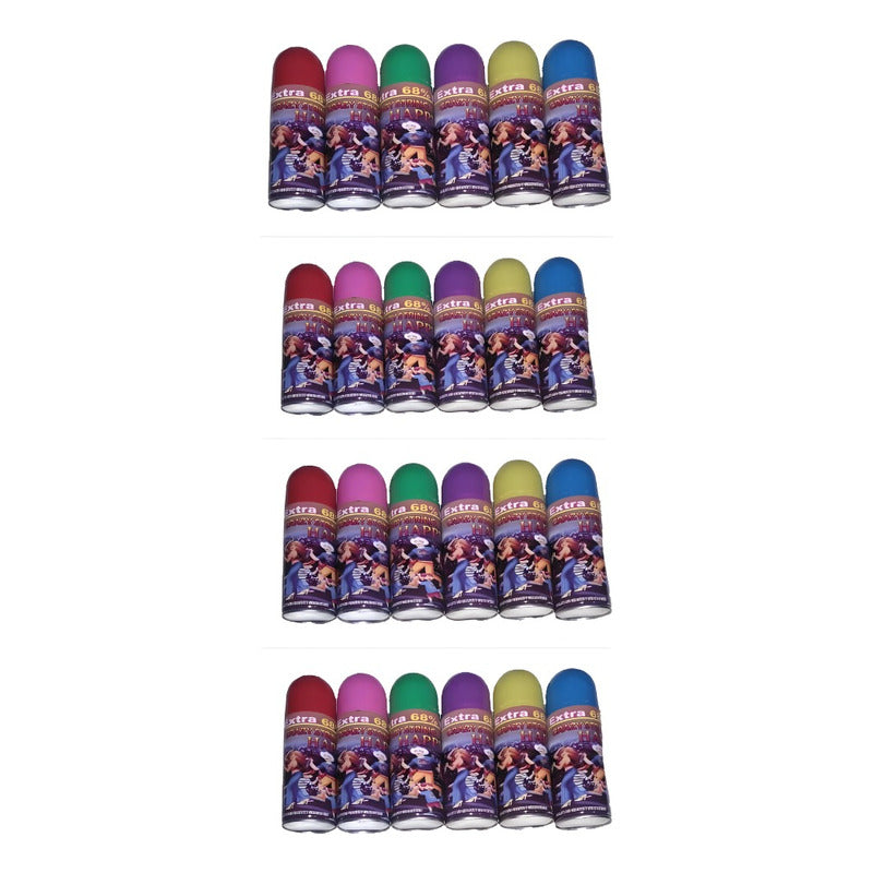 Pack 12 Serpentina Spray Colores Surtidos