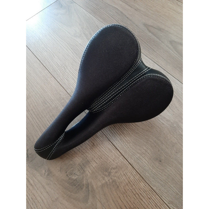 Sillin De Gel Para Bicicleta  Negro-gel 18 Cm 26 Cm