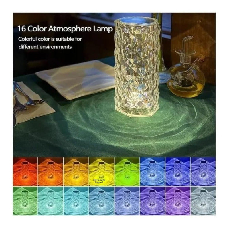 Lámpara Cristal, 16 Colores Control