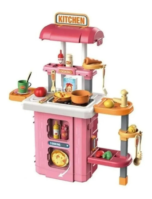 Juguete Maleta 3 En 1 Modelo Cocina Modelo Tocador